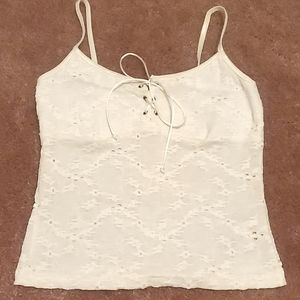 XOXO white/ivory camisole, Juniors size small